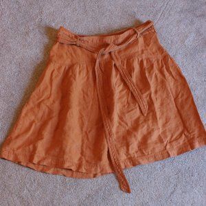 100% flax linen Zara skirt